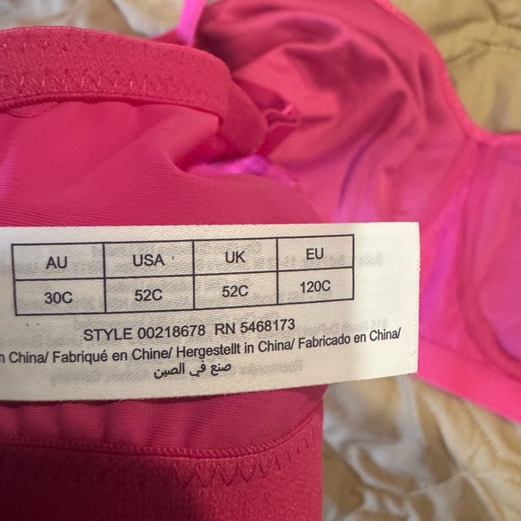 NWT New Avenue Soft Caress Wireless Bra 52C Pink Comfortable New Fast Shipping - Picture 8 of 10